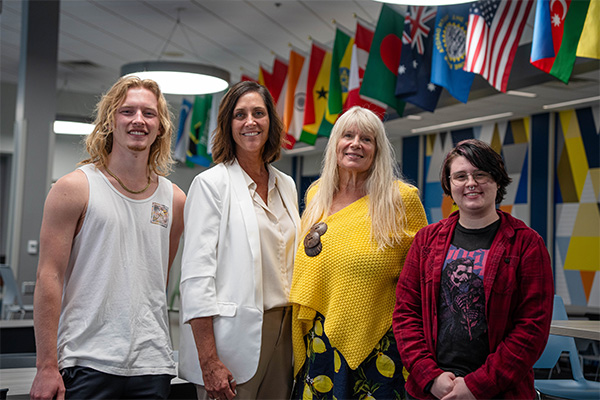 Pictured (l-to-r): Levi Jaacks, Nicole Claussen, Deb Tech, and Cardan Jost.